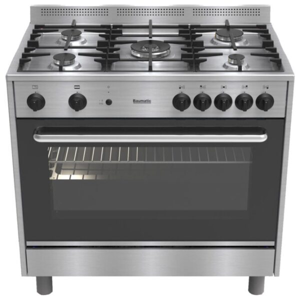 Gas Cooker in Stainless Steel